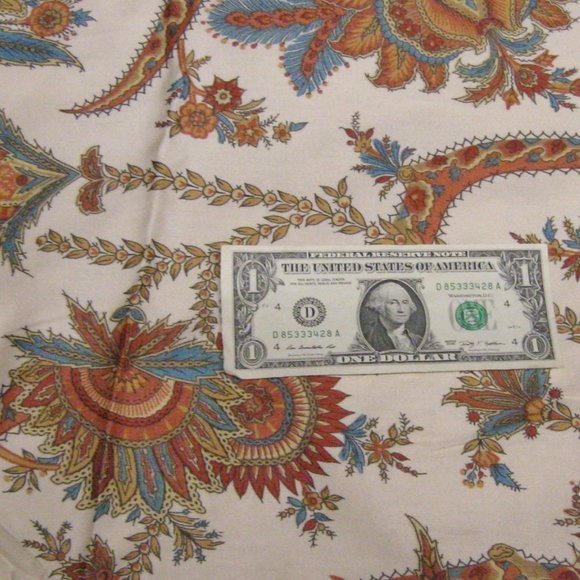 Home Decor Floral Fabric-Boteh Blossom Pattern-Fall Colors - Picture 3 of 5